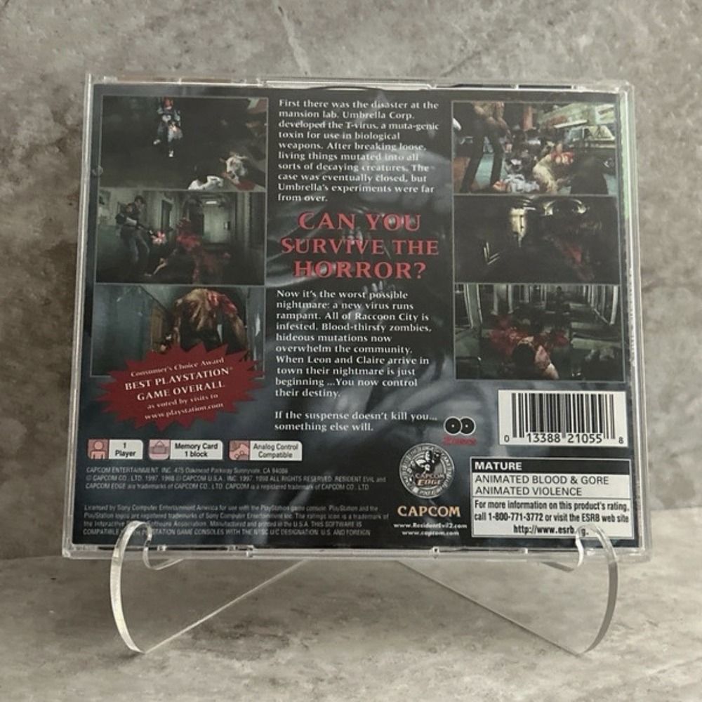 PS1 Resident Evil 2 Greatest Hits PlayStation CIB W/ REGISTRATION CARD - Picture 2 of 14
